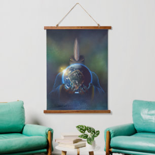 TSDS King of Earth Wandteppich Mit Holzrahmen