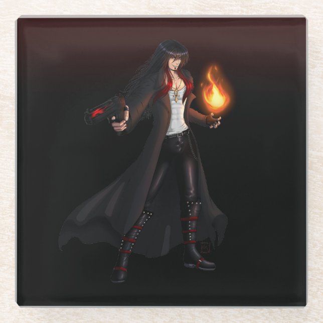 TSDS: Seth, Gott des Chaos Glasuntersetzer (Vorderseite)