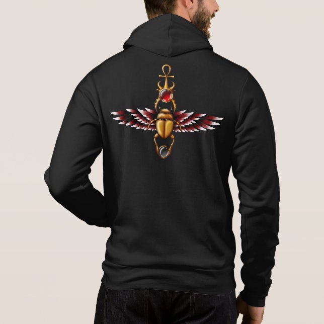 TSDS: Seth Scarab Coat Graphic Hoodie (Rückseite)