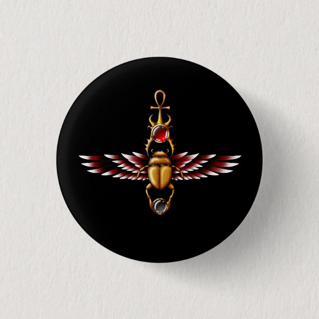 TSDS: Seth's Scarab Coat Graphic Button (Vorderseite)