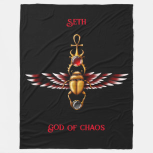 TSDS: Seth's Scarab Coat Graphic Fleecedecke