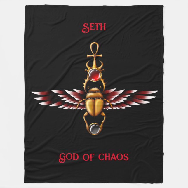 TSDS: Seth's Scarab Coat Graphic Fleecedecke (Vorderseite)
