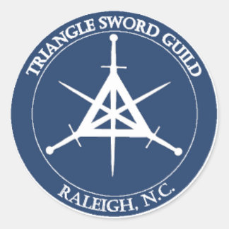 TSG Siegel Sticker, groß (weiß auf blau) Runder Aufkleber