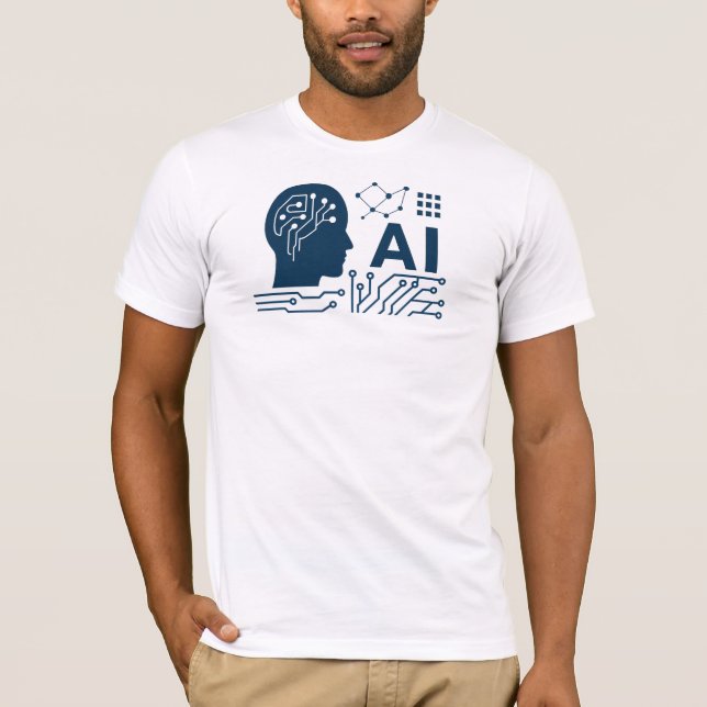 Tshirt der künstlichen allgemeinen Intelligenz (Vorderseite)
