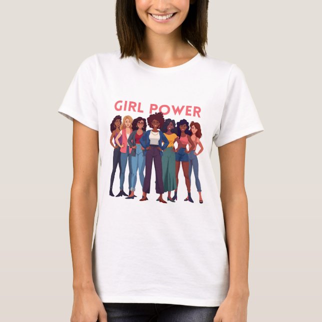 Tshirt Girl Power  (Vorderseite)