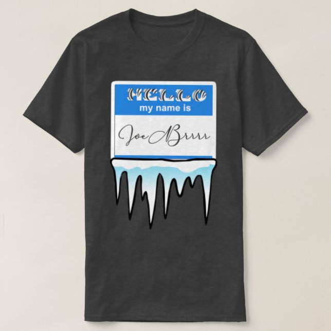 TShirt Joe Brrr Blue (Design vorne)