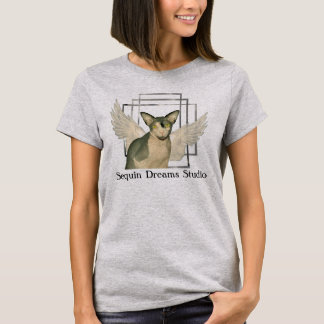 TShirt | Sphynx-Katze Ninja in Engelsflügeln