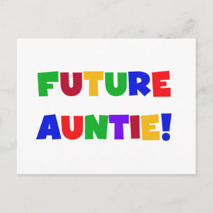 Tshirts und Geschenke für zukünftige Tante-Primärf Postkarte
