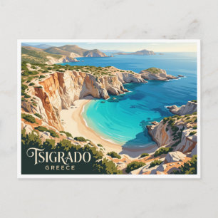 Tsigrado-Strand Milos Griechenland Postkarte