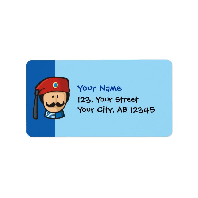 Tsolias Head Adressaufkleber (Vorne)