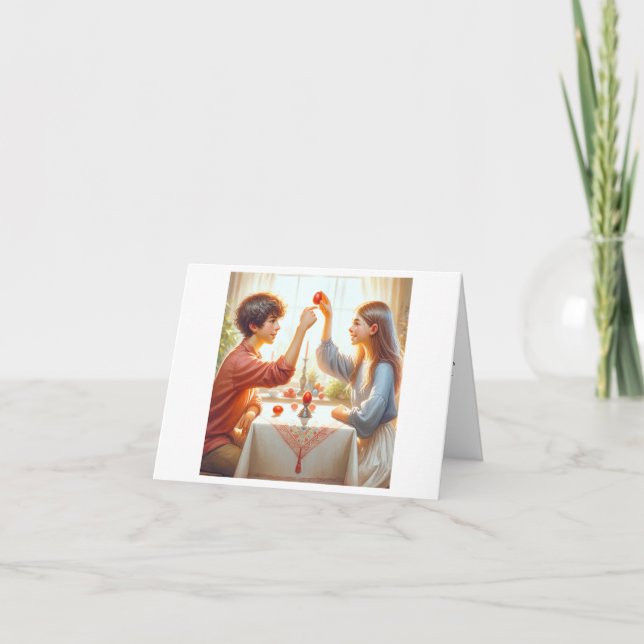 Tsougrisma Osterfeier Karte (Vorderseite)