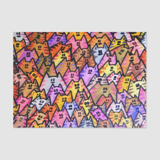 TSP - 0088 - CATS - Gewebepapier Seidenpapier (Vorderseite)