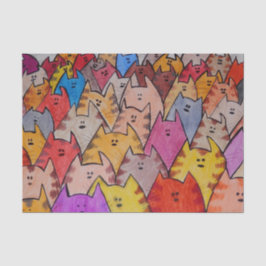 TSP - 0092 - Katzen - Gewebepapier Seidenpapier