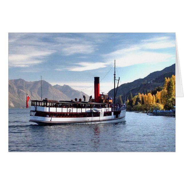 TSS Dampfschiff Earnslaw 1912 (Vorderseite (Horizontal))