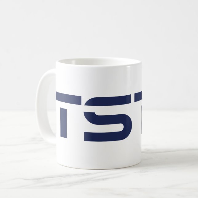 TSTC Block Logo Kaffeetasse (Vorderseite Links)