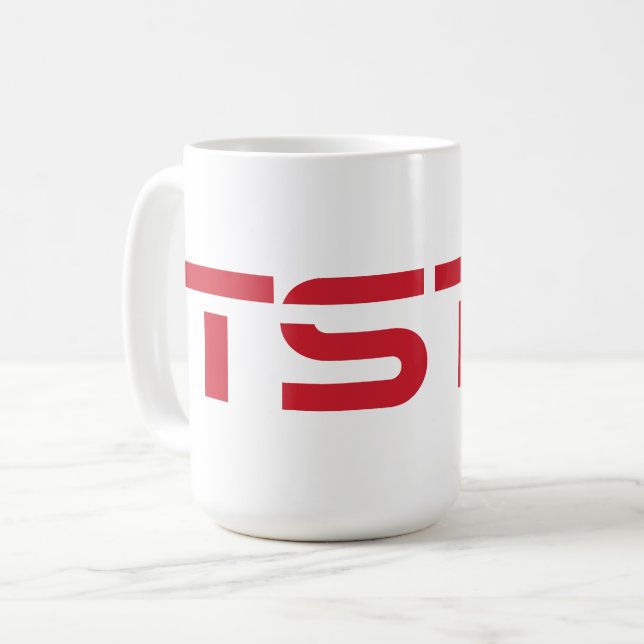 TSTC-Block-Logo Kaffeetasse (Vorderseite Links)