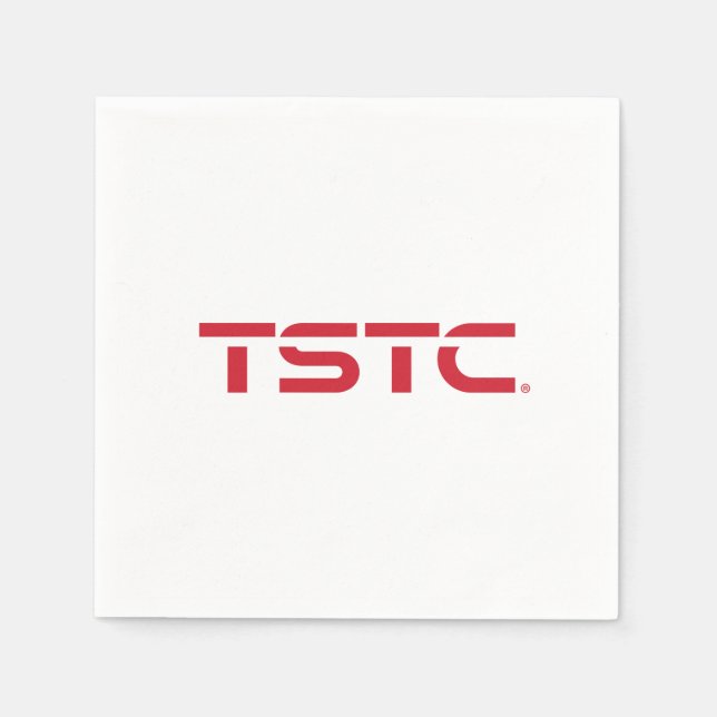 TSTC-Block-Logo Serviette (Vorderseite)