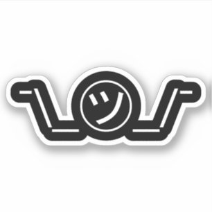 Tsu Kana Schulterzucken-Emoticon ¯\_㋡_/¯ Japanisch Aufkleber
