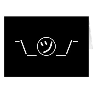 Tsu Kana Shrug Emoticon Ø\_ ㋡_/ Japanisch Kaomoji