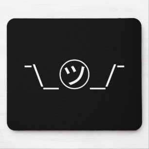 Tsu Kana Shrug Emoticon Ø\_ ㋡_/ Japanisch Kaomoji Mousepad
