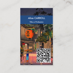 Tsuchiya Koitsu Abend in Ushigome - QR-Code Visitenkarte