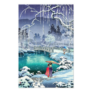 Tsuchiya Koitsu - Frühjahrsschnee bei Maruyama Fotodruck