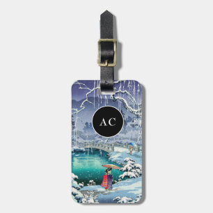 Tsuchiya Koitsu - Frühjahrsschnee bei Maruyama Gepäckanhänger