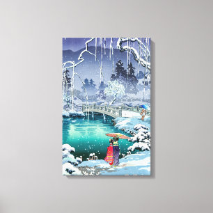 Tsuchiya Koitsu - Frühlings-Schnee in Maruyama Leinwanddruck