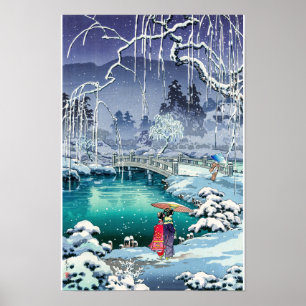 Tsuchiya Koitsu - Frühlings-Schnee in Maruyama Poster