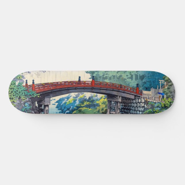 Tsuchiya Koitsu - Heilige Brücke bei Nikko Skateboard (Horizontal)