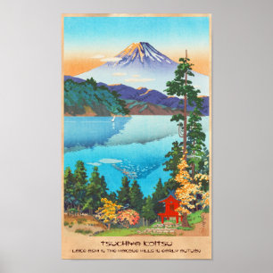 Tsuchiya Koitsu Lake Ashi in den Hakone Hills Poster