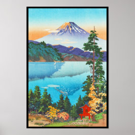 Tsuchiya Koitsu Lake Ashi in den Hakone Hills Poster