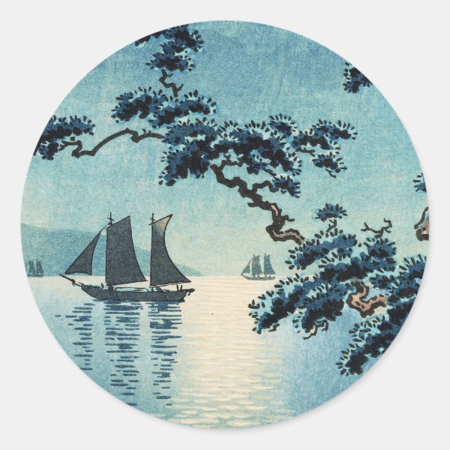 Tsuchiya Koitsu Maiko Sea Shore Runder Aufkleber (Vorderseite)