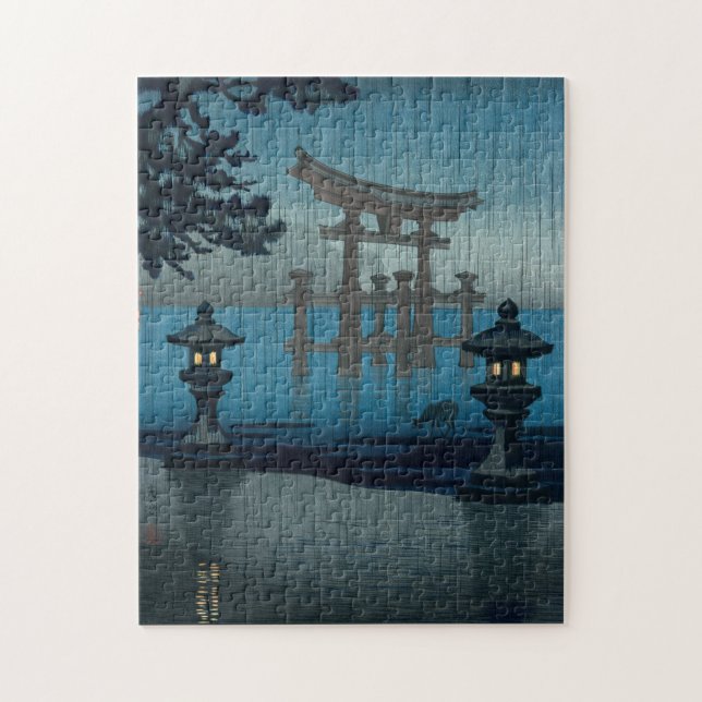 Tsuchiya Koitsu - Miyajima im Regen Puzzle (Vertikal)