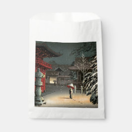 Tsuchiya Koitsu - Schnee bei Nezu Shrine Geschenktütchen