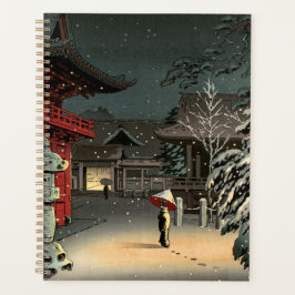 Tsuchiya Koitsu - Schnee bei Nezu Shrine Planer