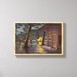 Tsuchiya Koitsu Sketches Takanawa Sengakuji Temple Leinwanddruck