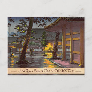 Tsuchiya Koitsu Sketches Takanawa Sengakuji Temple Postkarte