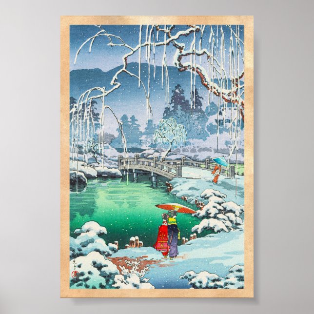 Tsuchiya Koitsu Skizzen berühmter Orte in Japan Poster (Vorne)