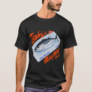 Tsukiji Fischmarkt Thunfisch Kiste Retro Japanisch T-Shirt