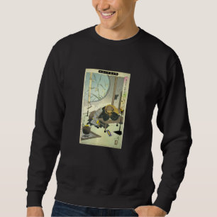 Tsukioka Hoshun Ukiyo E Print Bunfuku Chabakan Sweatshirt