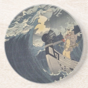 Tsukioka Yoshitoshi - Benkei gegen einen Vollmond Untersetzer