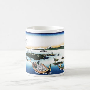 Tsukuda-Insel in der Provinz Musashi Kaffeetasse