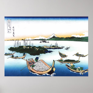 Tsukuda Island in Musashi Province Poster
