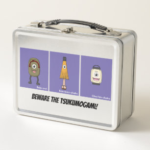 Tsukumogami Japanese Yokai Monster Trio Metall Brotdose