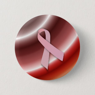 Tsunami Design Cancer Awareness Ribbon Button