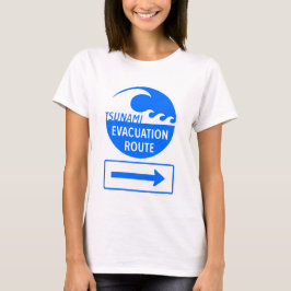 Tsunami Evakuierungsweg T-Shirt