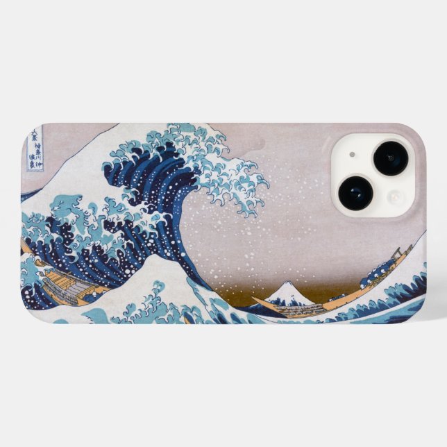 Tsunami Great Wave off Kanagawa Japan by Hokusai Case-Mate iPhone Hülle (Rückseite (Horizontal))