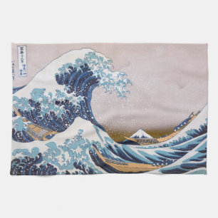 Tsunami Great Wave off Kanagawa Japan by Hokusai Geschirrtuch