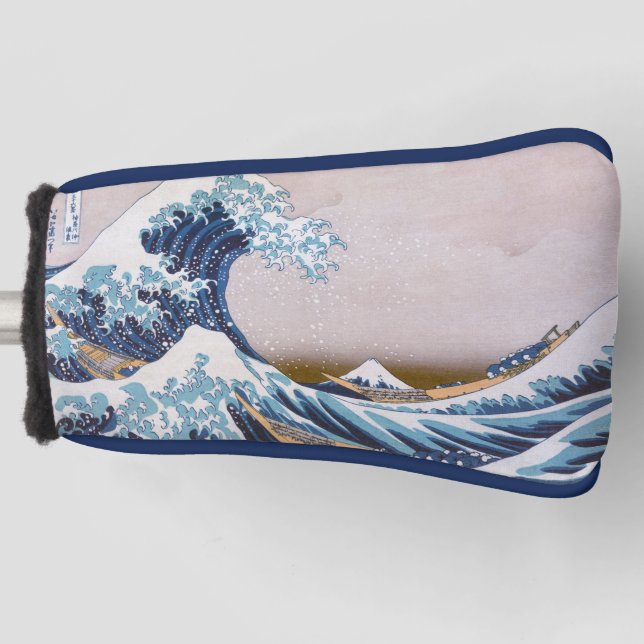 Tsunami Great Wave off Kanagawa Japan by Hokusai Golf Headcover (Vorderseite)